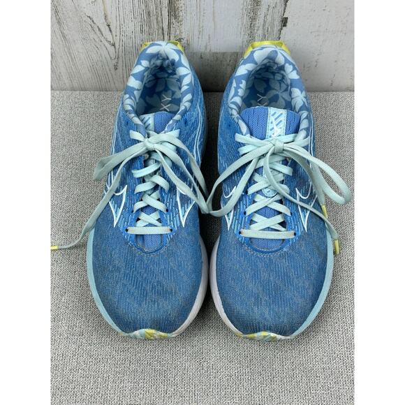 Mizuno Women’s ROXY Wave Rider 26 411386 AZ00 Blue Running Shoes Sneakers Sz 7 - Picture 2 of 16
